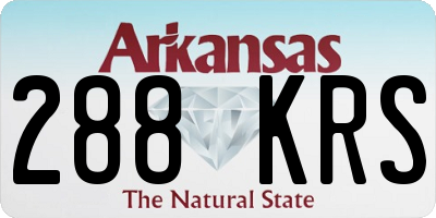 AR license plate 288KRS