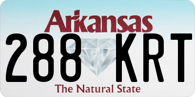 AR license plate 288KRT