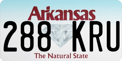 AR license plate 288KRU