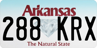 AR license plate 288KRX