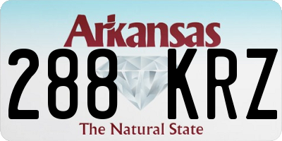 AR license plate 288KRZ