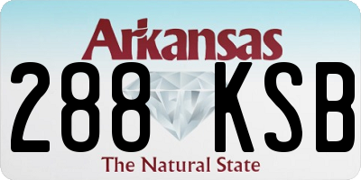 AR license plate 288KSB