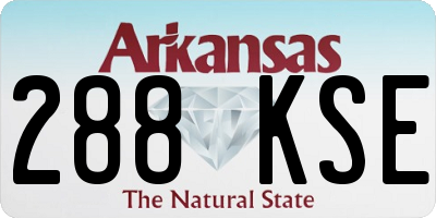 AR license plate 288KSE