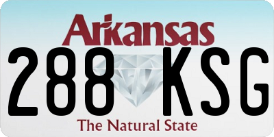 AR license plate 288KSG