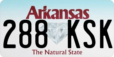 AR license plate 288KSK