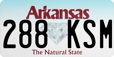 AR license plate 288KSM