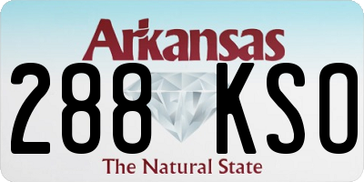AR license plate 288KSO