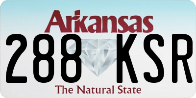 AR license plate 288KSR