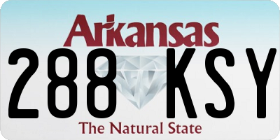 AR license plate 288KSY