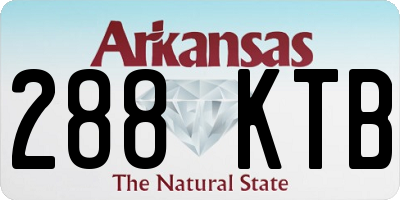 AR license plate 288KTB