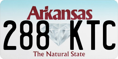 AR license plate 288KTC