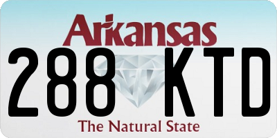 AR license plate 288KTD