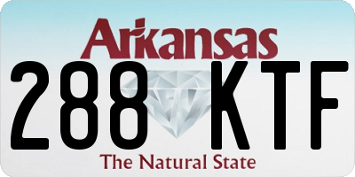 AR license plate 288KTF