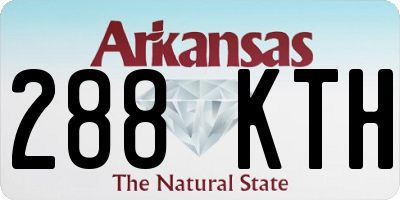 AR license plate 288KTH