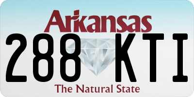 AR license plate 288KTI
