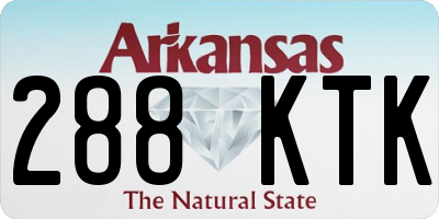 AR license plate 288KTK