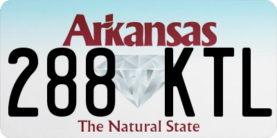 AR license plate 288KTL