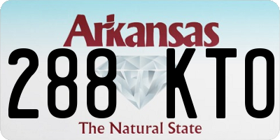 AR license plate 288KTO