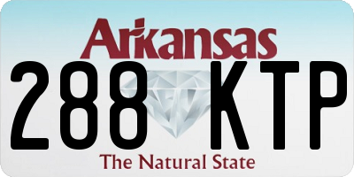 AR license plate 288KTP