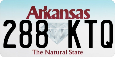 AR license plate 288KTQ