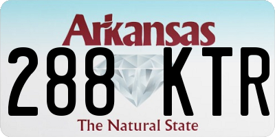 AR license plate 288KTR