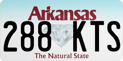 AR license plate 288KTS