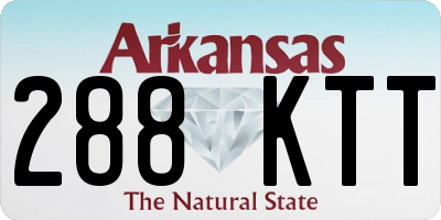 AR license plate 288KTT