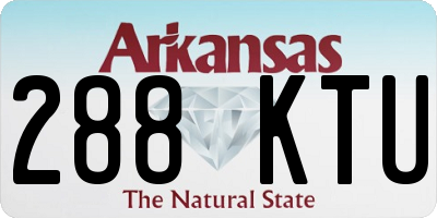 AR license plate 288KTU