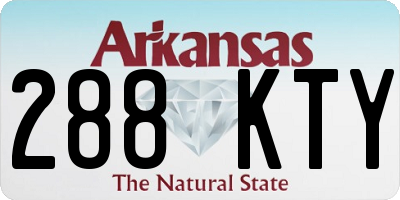AR license plate 288KTY