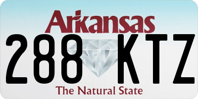 AR license plate 288KTZ
