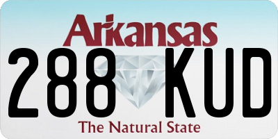 AR license plate 288KUD