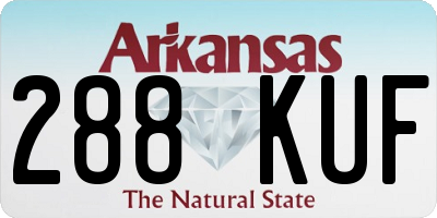 AR license plate 288KUF