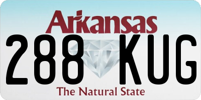AR license plate 288KUG