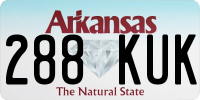 AR license plate 288KUK