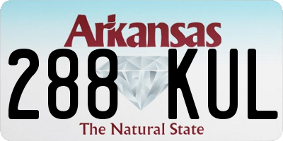 AR license plate 288KUL