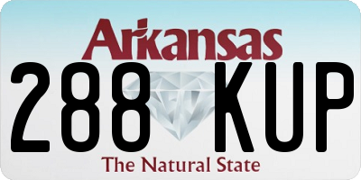 AR license plate 288KUP