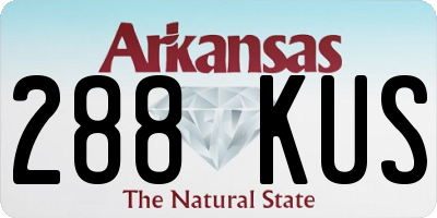 AR license plate 288KUS