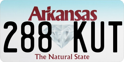 AR license plate 288KUT