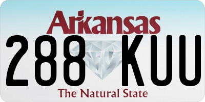 AR license plate 288KUU