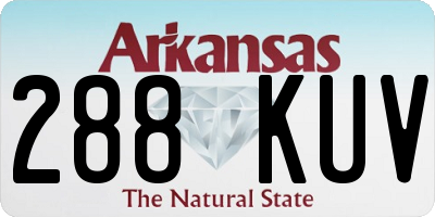 AR license plate 288KUV