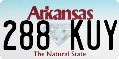 AR license plate 288KUY