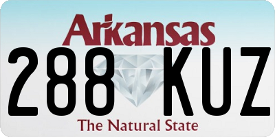 AR license plate 288KUZ