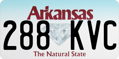AR license plate 288KVC
