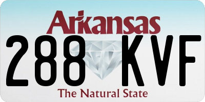 AR license plate 288KVF