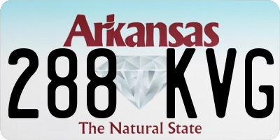 AR license plate 288KVG