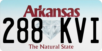 AR license plate 288KVI