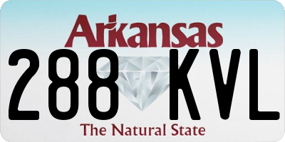 AR license plate 288KVL