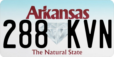 AR license plate 288KVN
