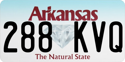 AR license plate 288KVQ