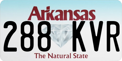 AR license plate 288KVR